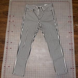 rag & bone/JEAN "Bengal" striped jeans in stretch-denim.